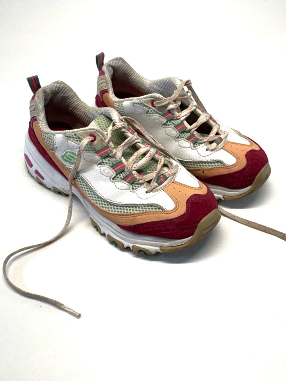 Skechers D'Lites Second Chance Chunky Sneakers Multi-Color Size 7.5